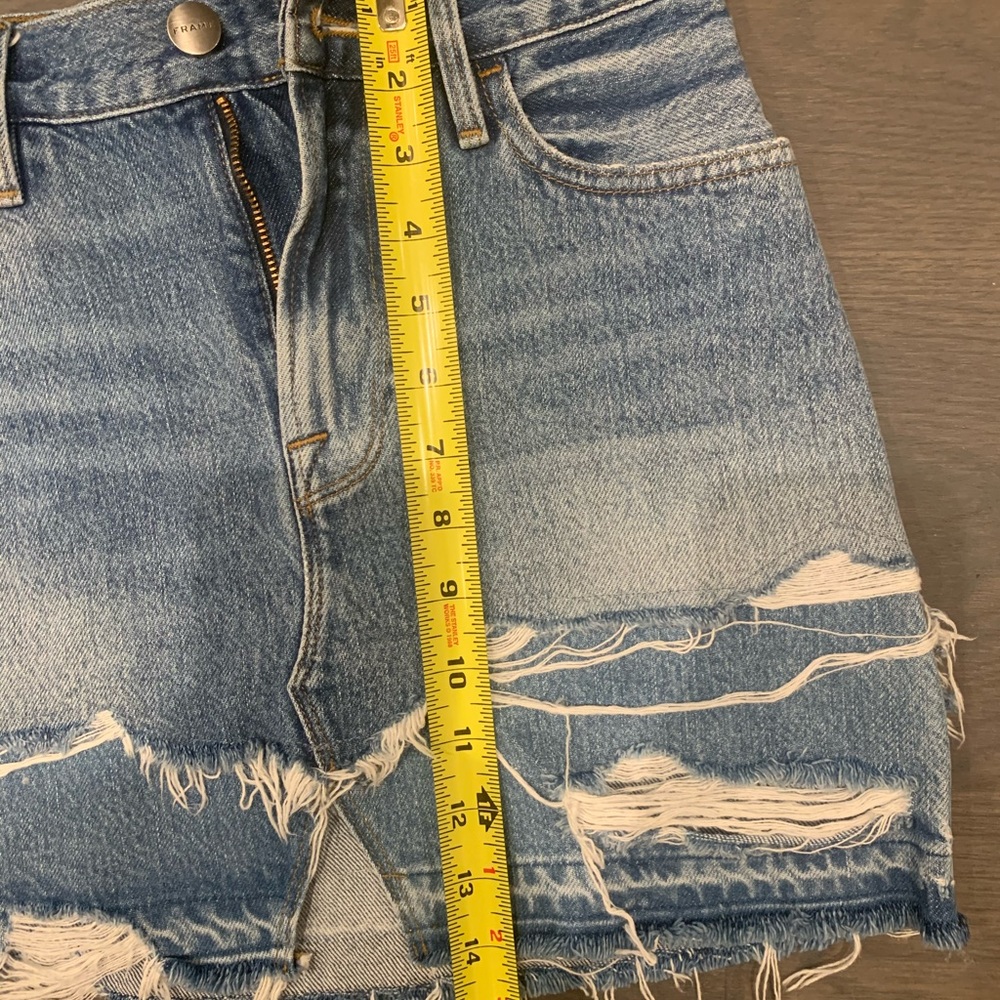 Frame Le Mini Skirt Front Split Release Hem - Picture 13 of 15